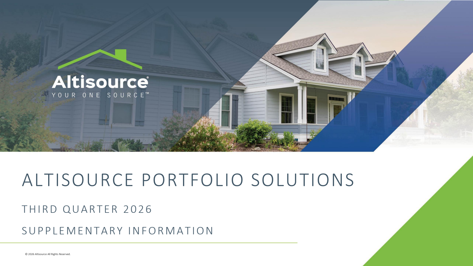 Altisource Portfolio Solutions' Q3 2026 Slide Deck