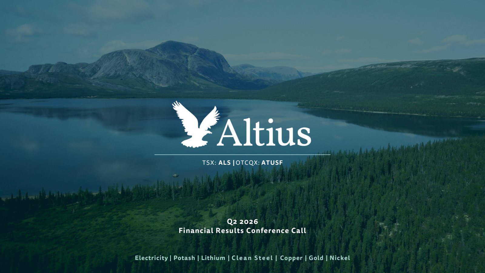 Altius Minerals' Q2 2026 Slide Deck
