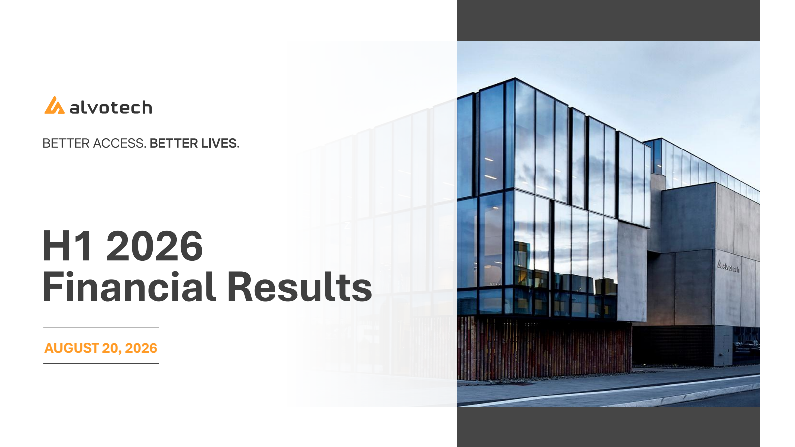 Alvotech's Q2 2026 Slide Deck