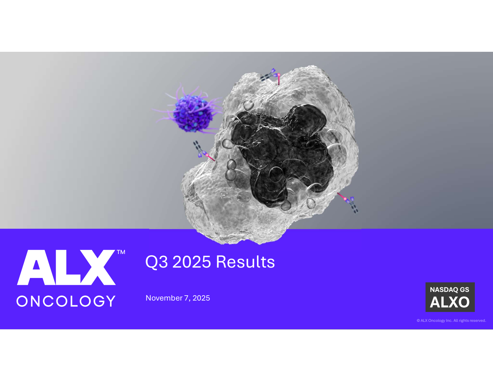 ALX Oncology's Q3 2025 Slide Deck