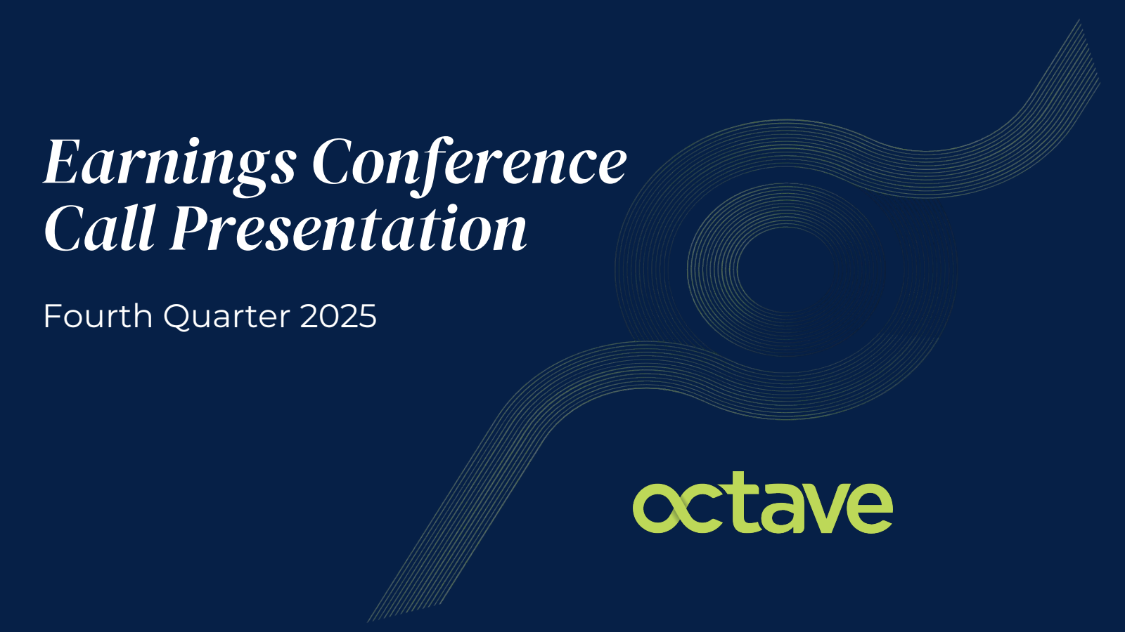 Octave Specialty Group's Q4 2025 Slide Deck