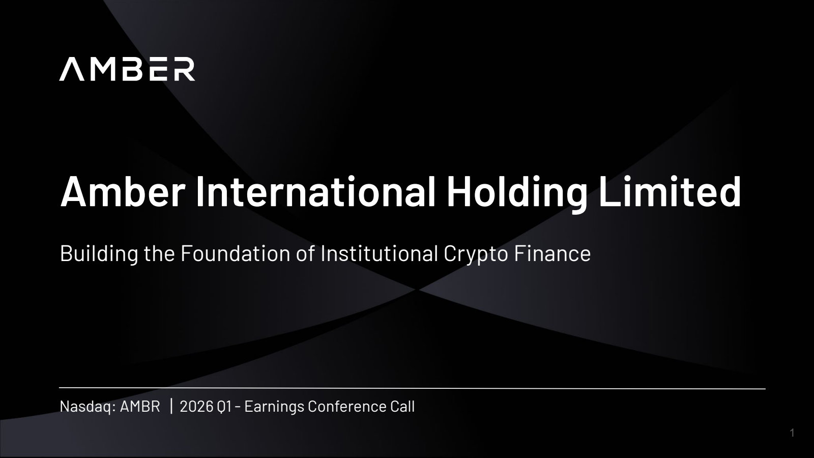 Amber International's Q1 2026 Slide Deck