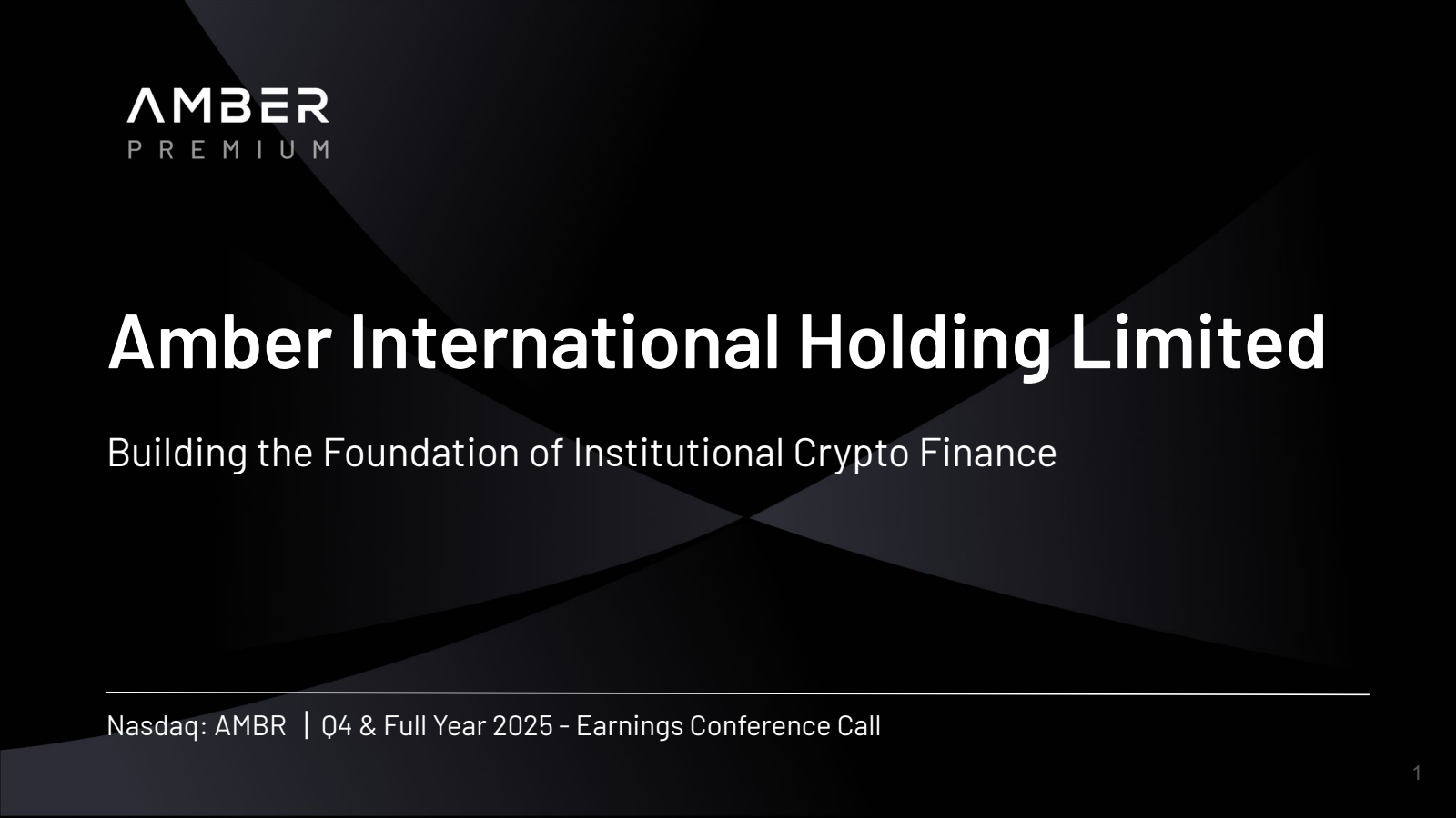 Amber International's Q4 2025 Slide Deck