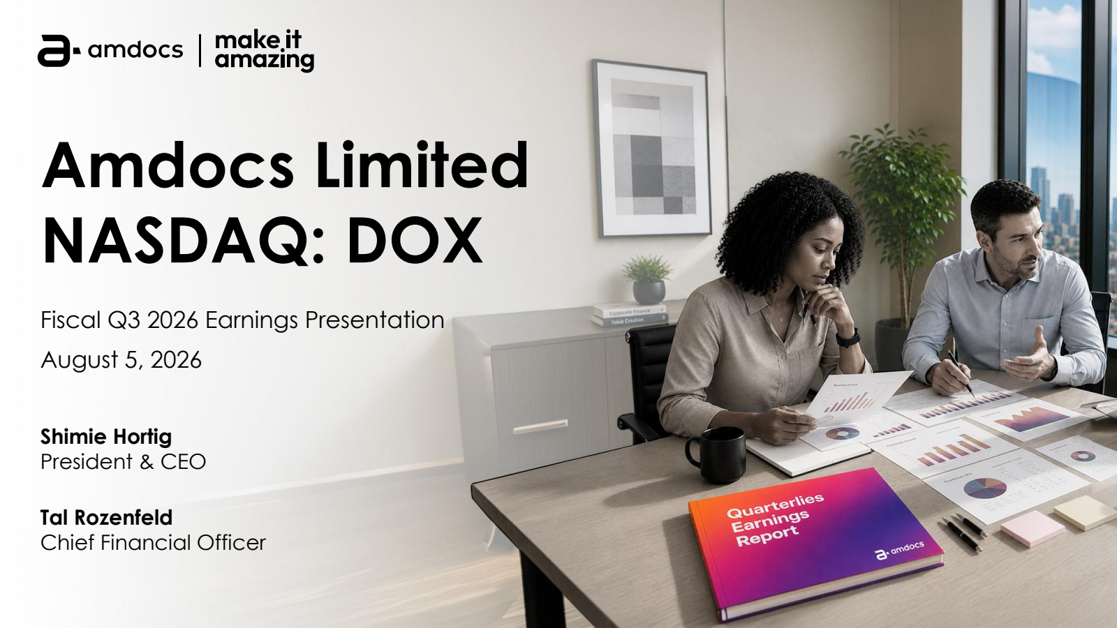 Amdocs' Q3 2026 Slide Deck