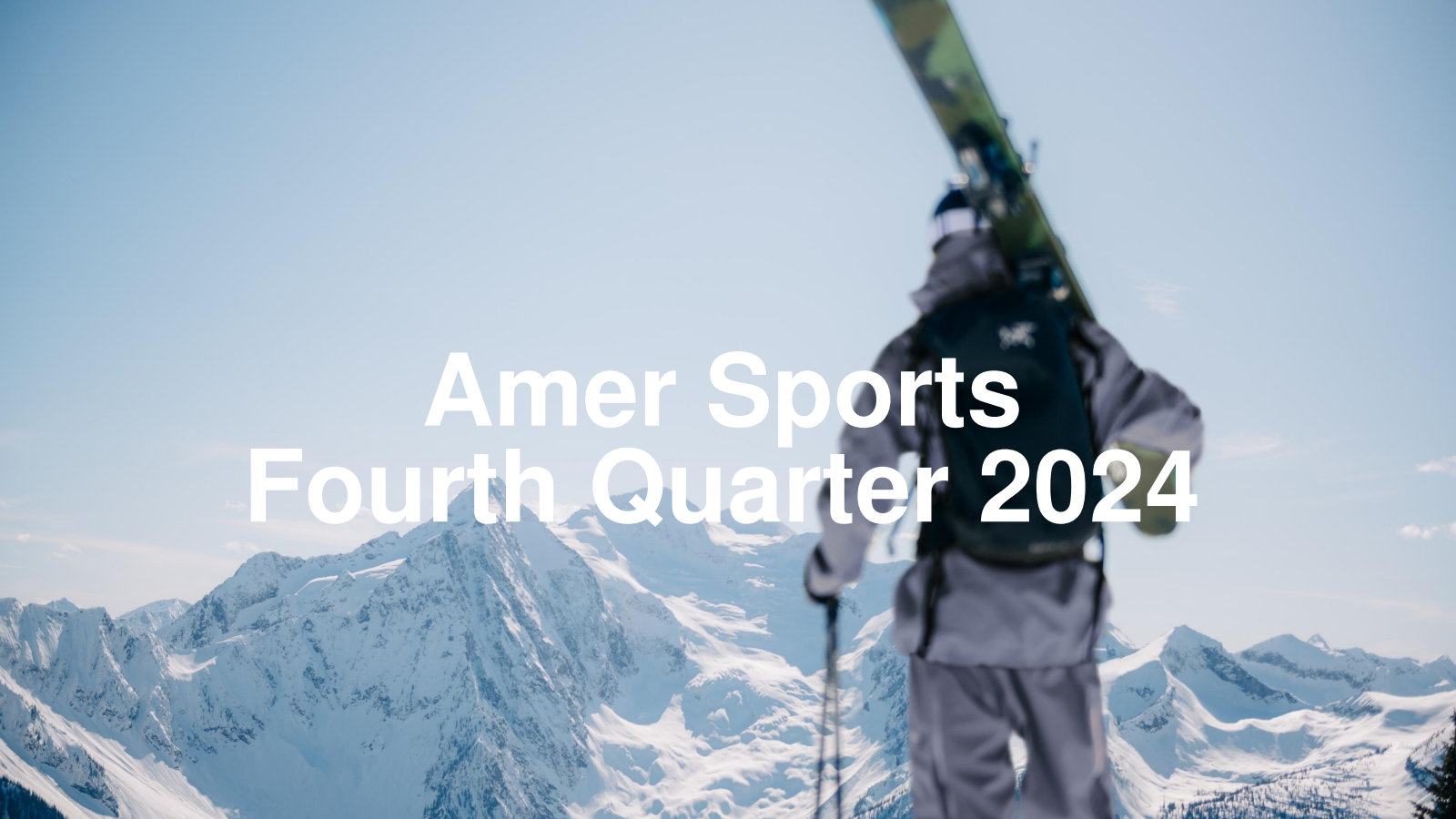 Amer Sports' Q4 2024 Slide Deck