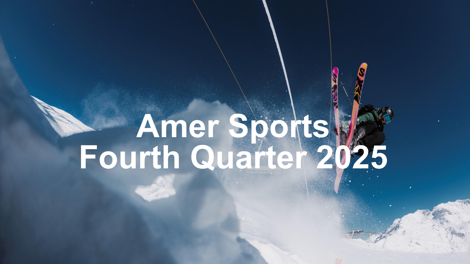 Amer Sports' Q4 2025 Slide Deck
