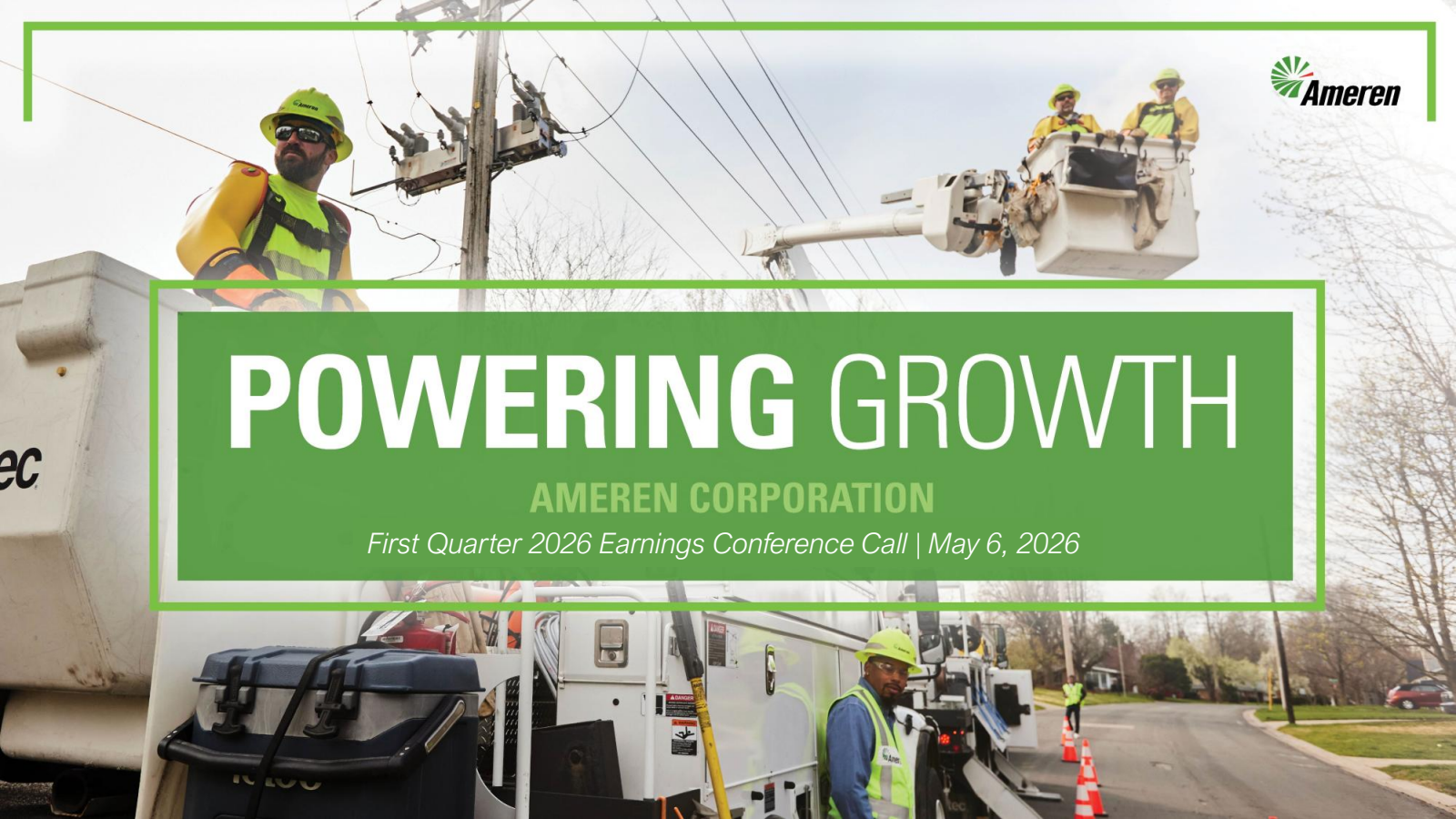 Ameren's Q1 2026 Slide Deck