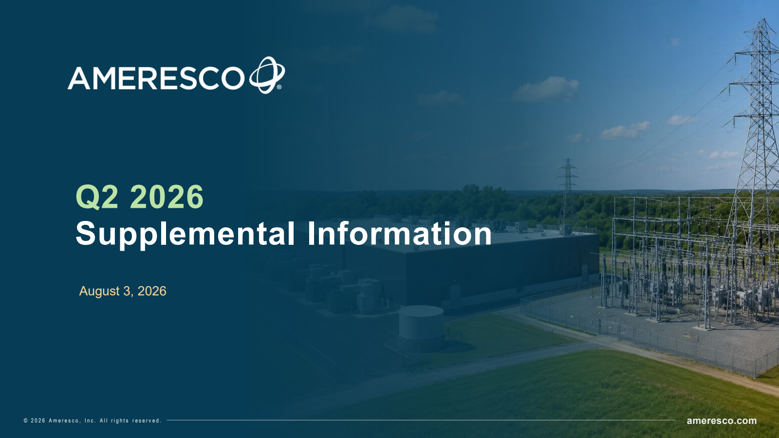 Ameresco's Q2 2026 Slide Deck