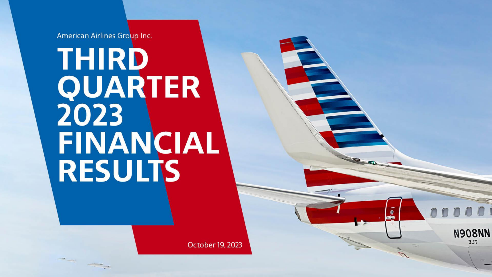 American Airlines Group's Q3 2023 Slide Deck