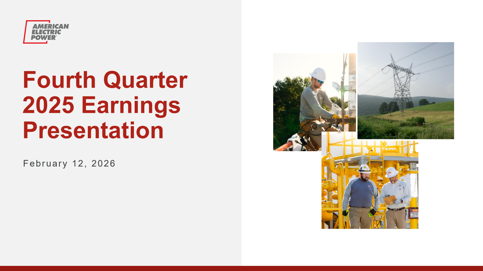 American Electric Power's Q4 2025 Slide Deck