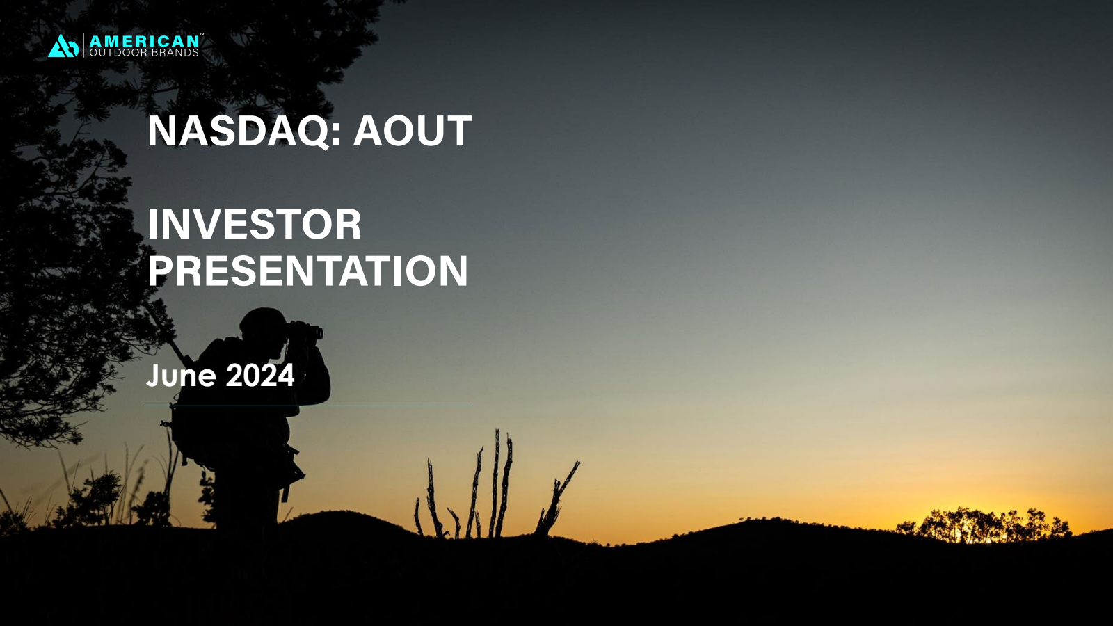 American Outdoor Brands' Q4 2024 Slide Deck