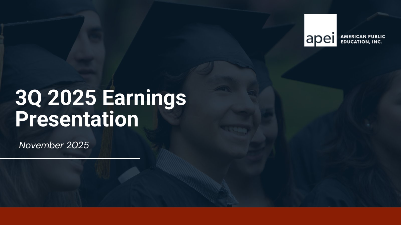 American Public Education's Q3 2025 Slide Deck