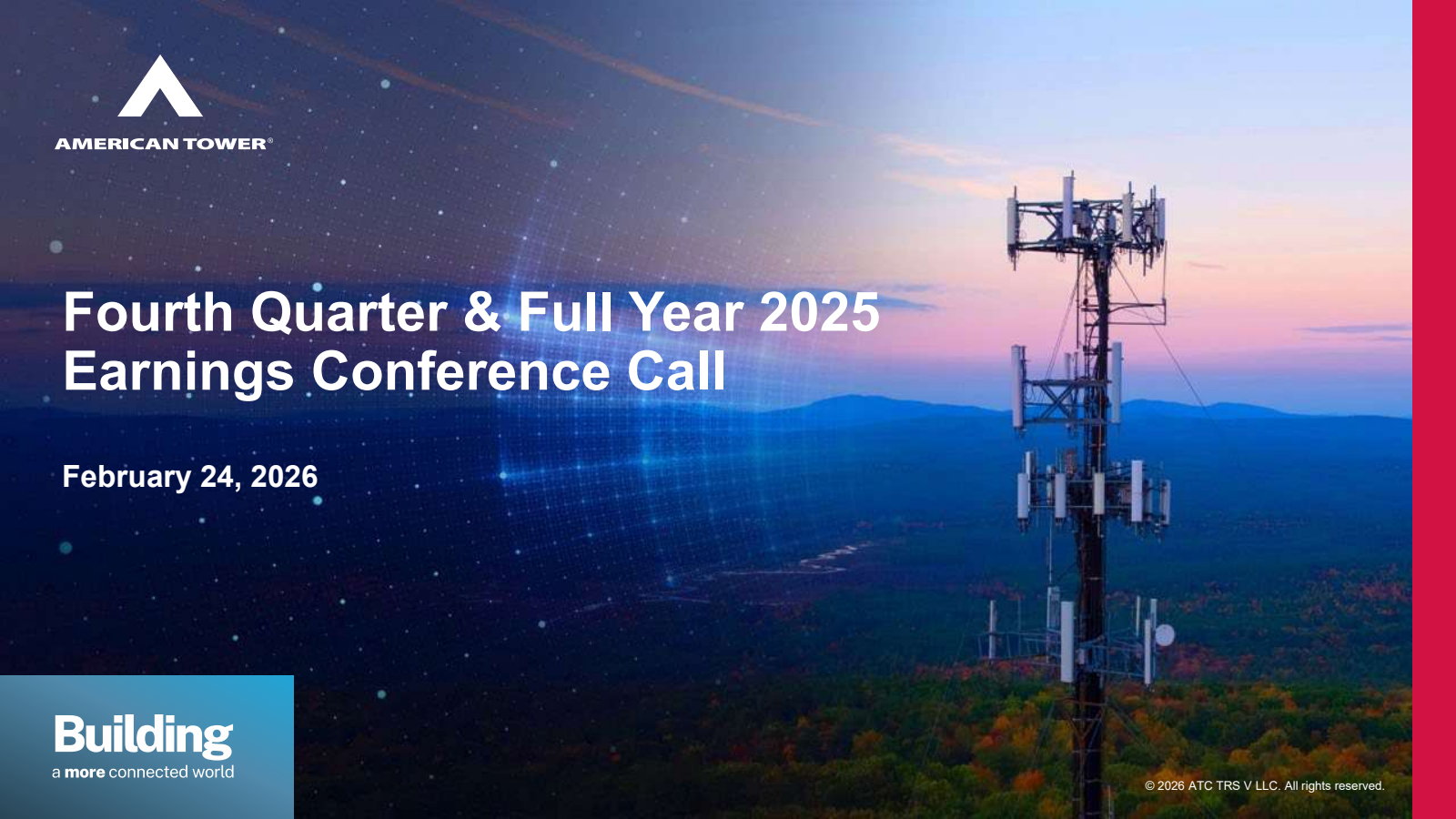 American Tower's Q4 2025 Slide Deck