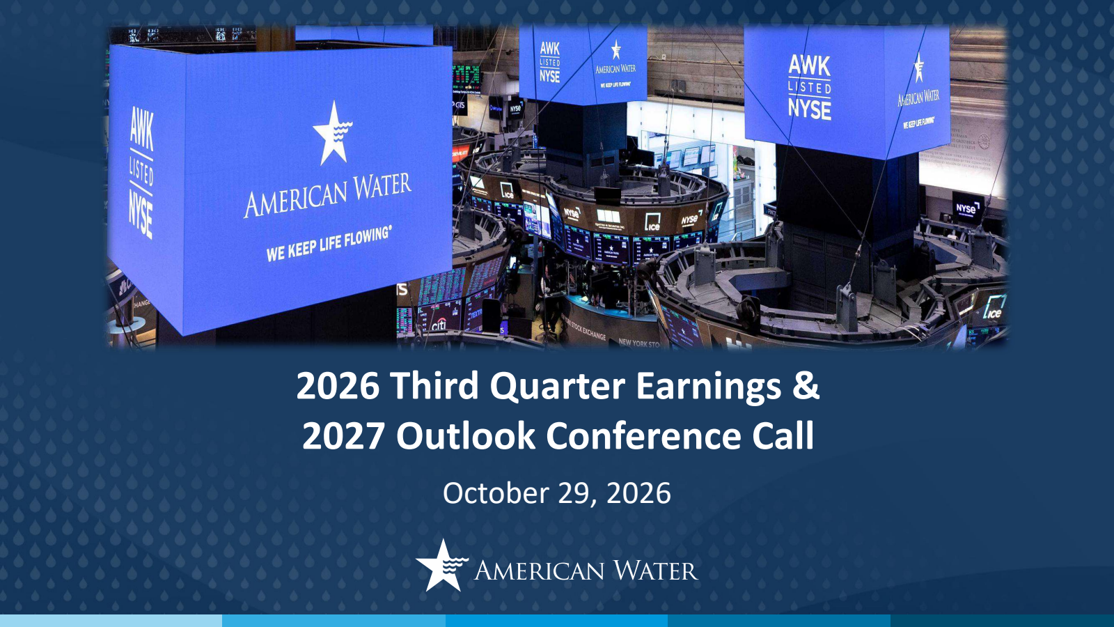 American Water Works' Q3 2026 Slide Deck