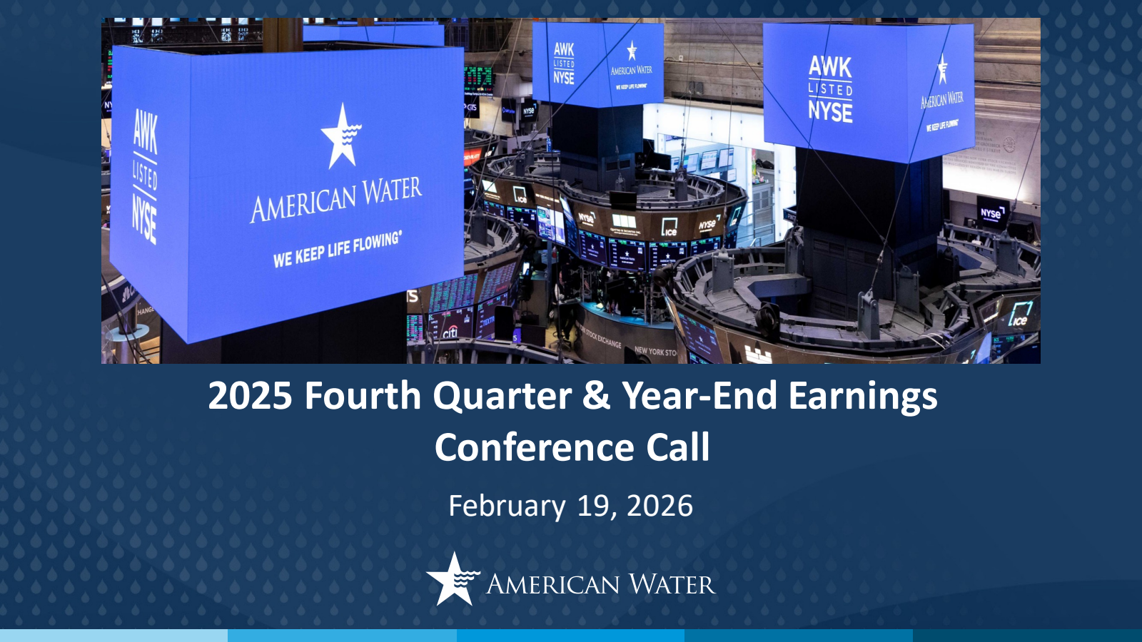 American Water Works' Q4 2025 Slide Deck
