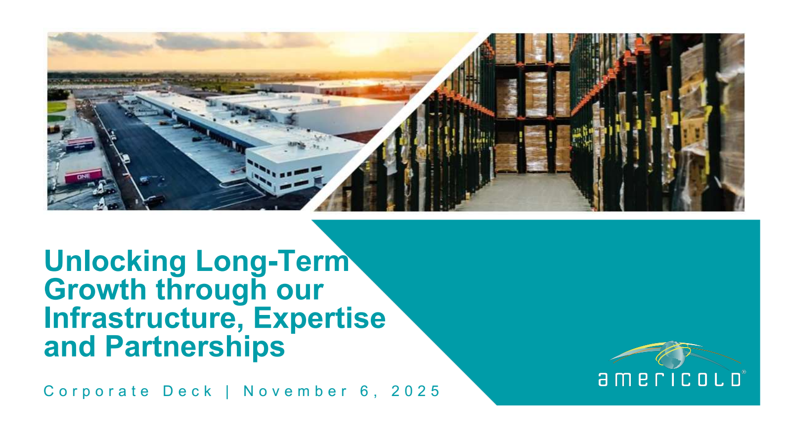 Americold Realty Trust's Q3 2025 Slide Deck