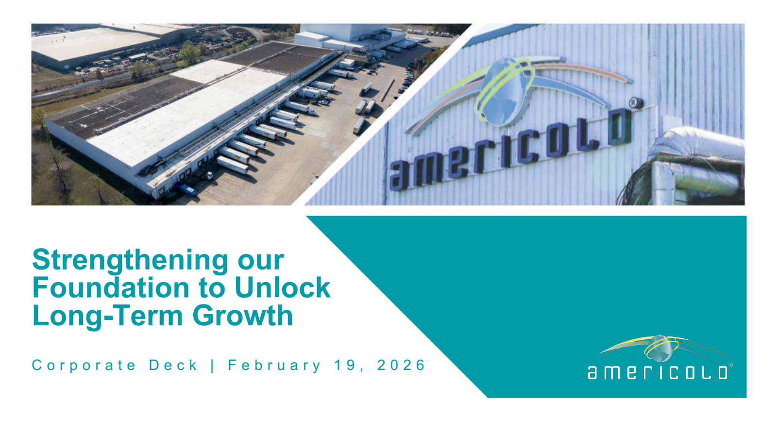 Americold Realty Trust's Q4 2025 Slide Deck