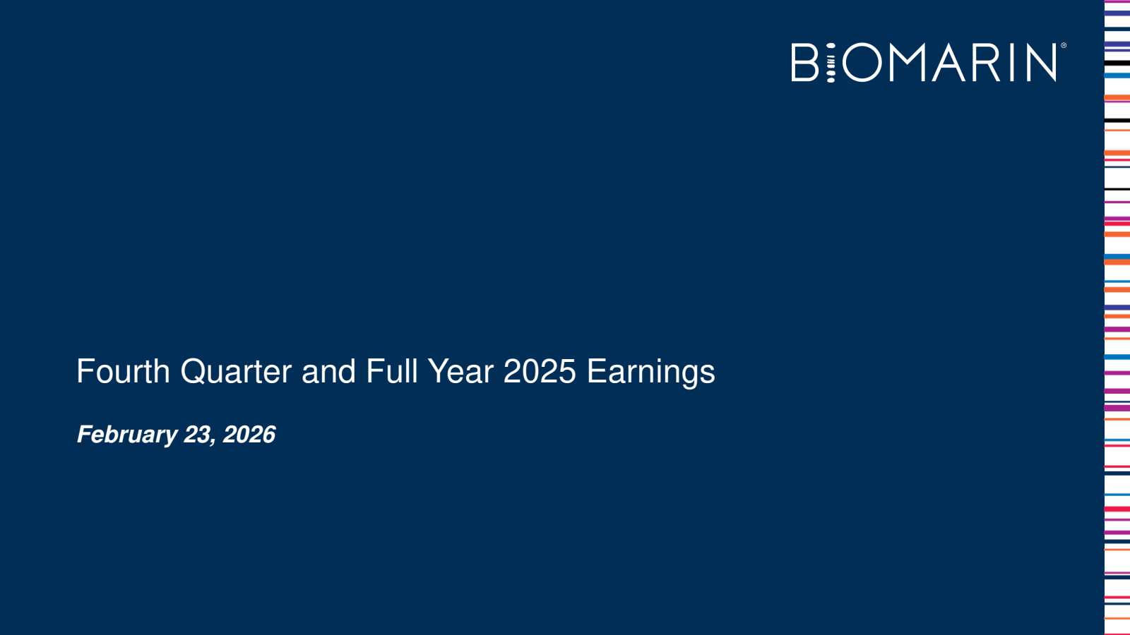 Amicus Therapeutics' Q4 2025 Slide Deck