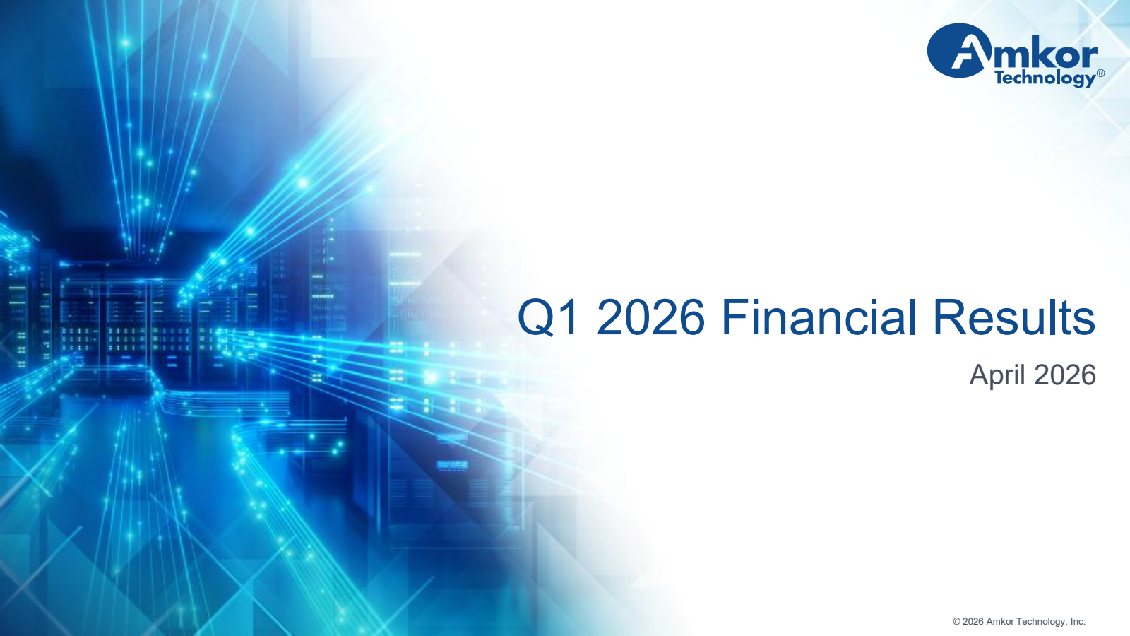 Technology Based Text Amkor Technology (AMKR) Earnings Date and Reports 2026