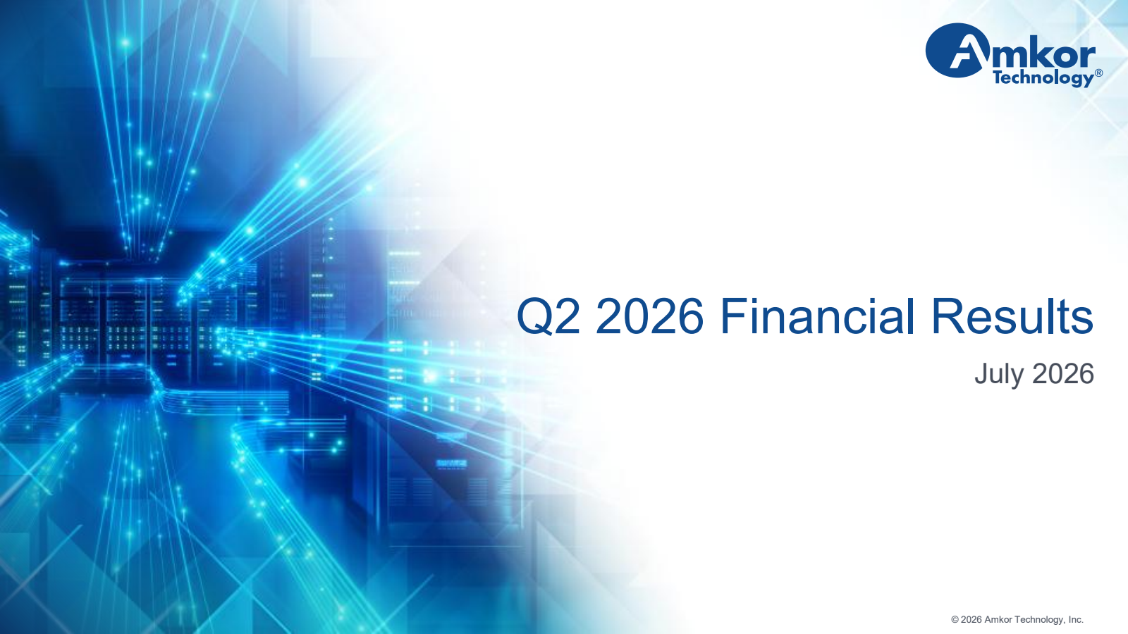 Amkor Technology's Q2 2026 Slide Deck