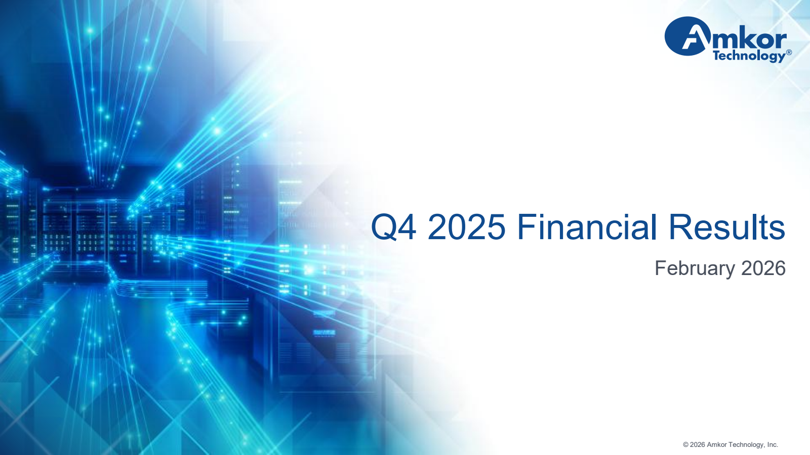 Amkor Technology's Q4 2025 Slide Deck