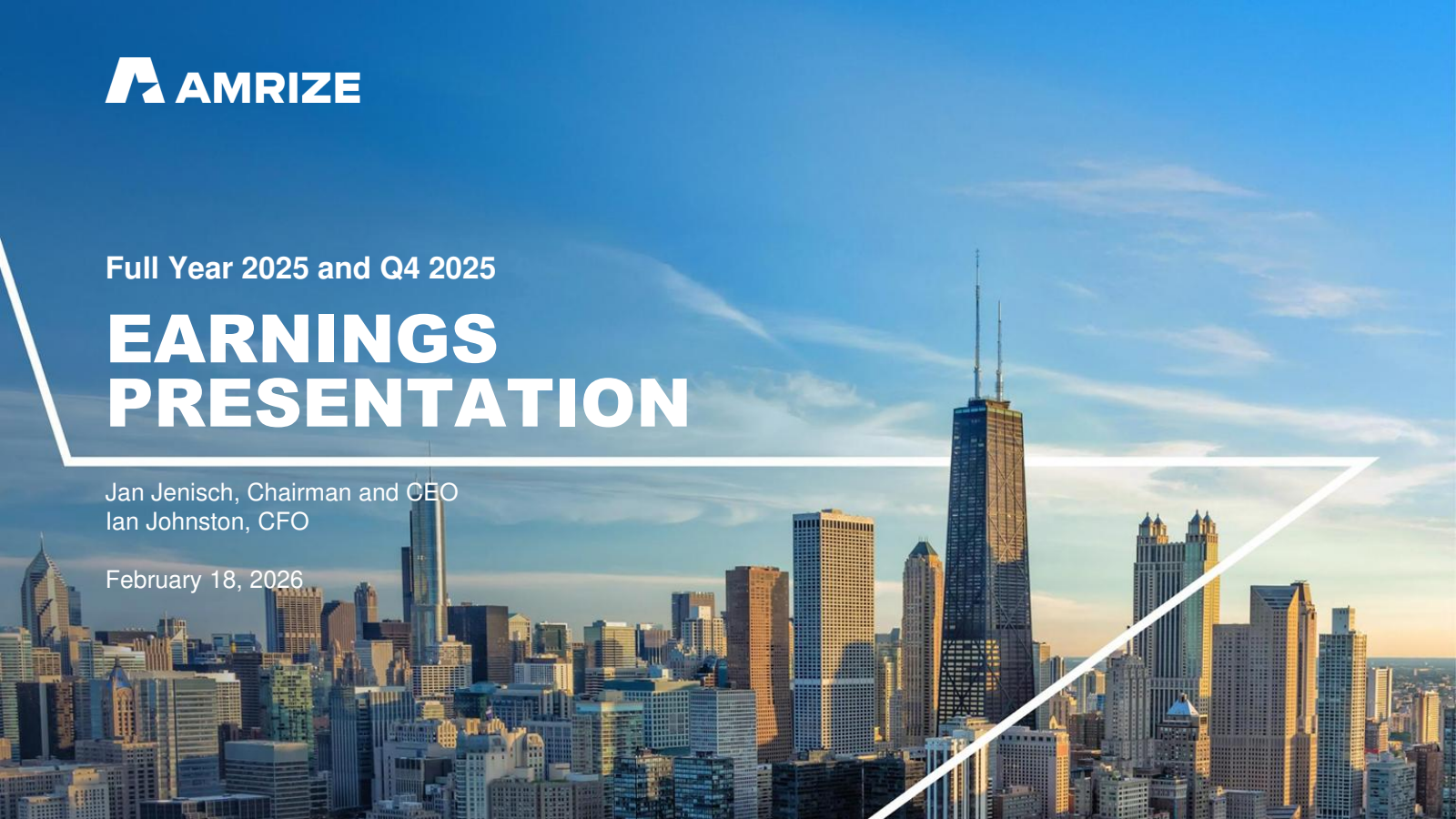 Amrize's Q4 2025 Slide Deck