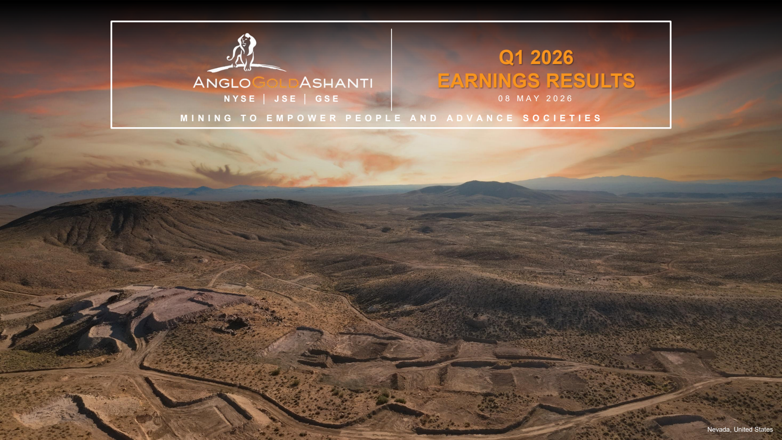 AngloGold Ashanti's Q1 2026 Slide Deck
