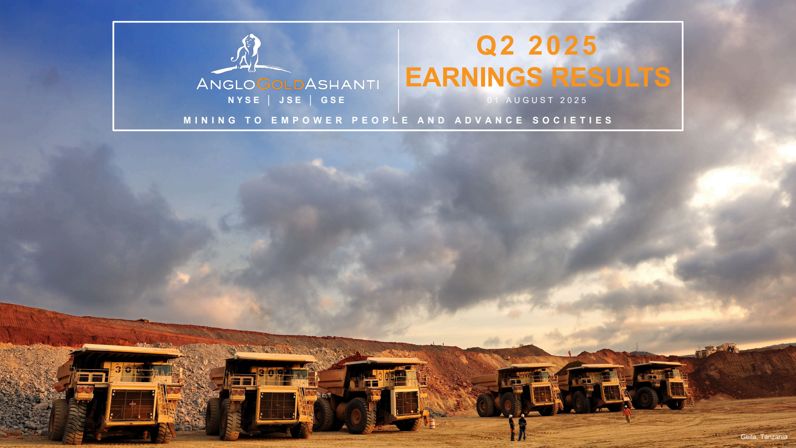 AngloGold Ashanti's Q2 2025 Slide Deck