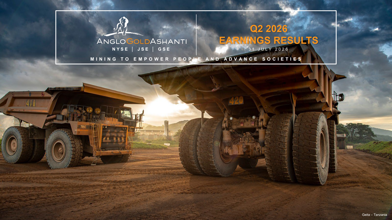 AngloGold Ashanti's Q2 2026 Slide Deck