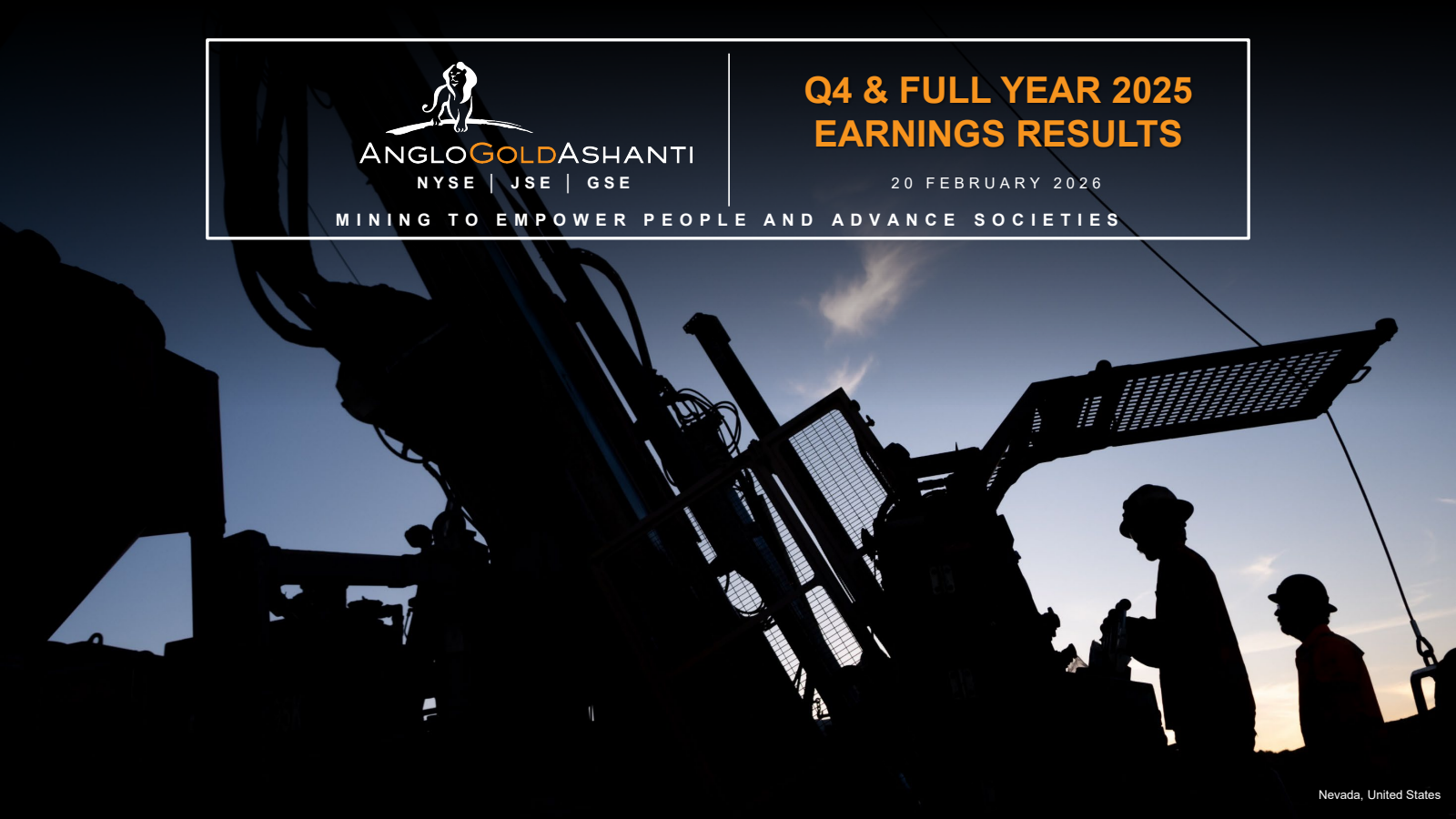 AngloGold Ashanti's Q4 2025 Slide Deck