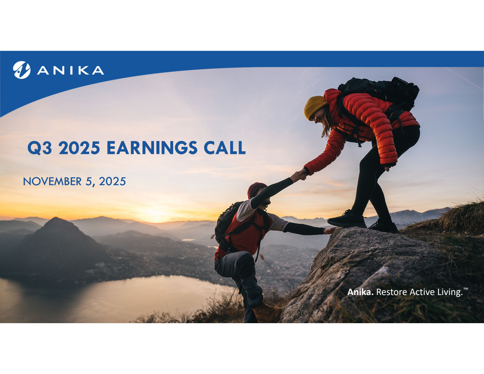 Anika Therapeutics' Q3 2025 Slide Deck