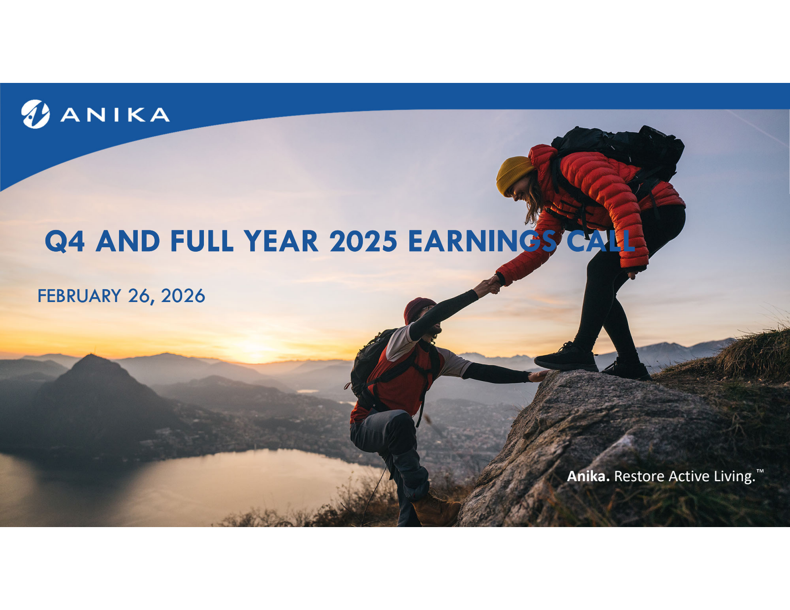 Anika Therapeutics' Q4 2025 Slide Deck