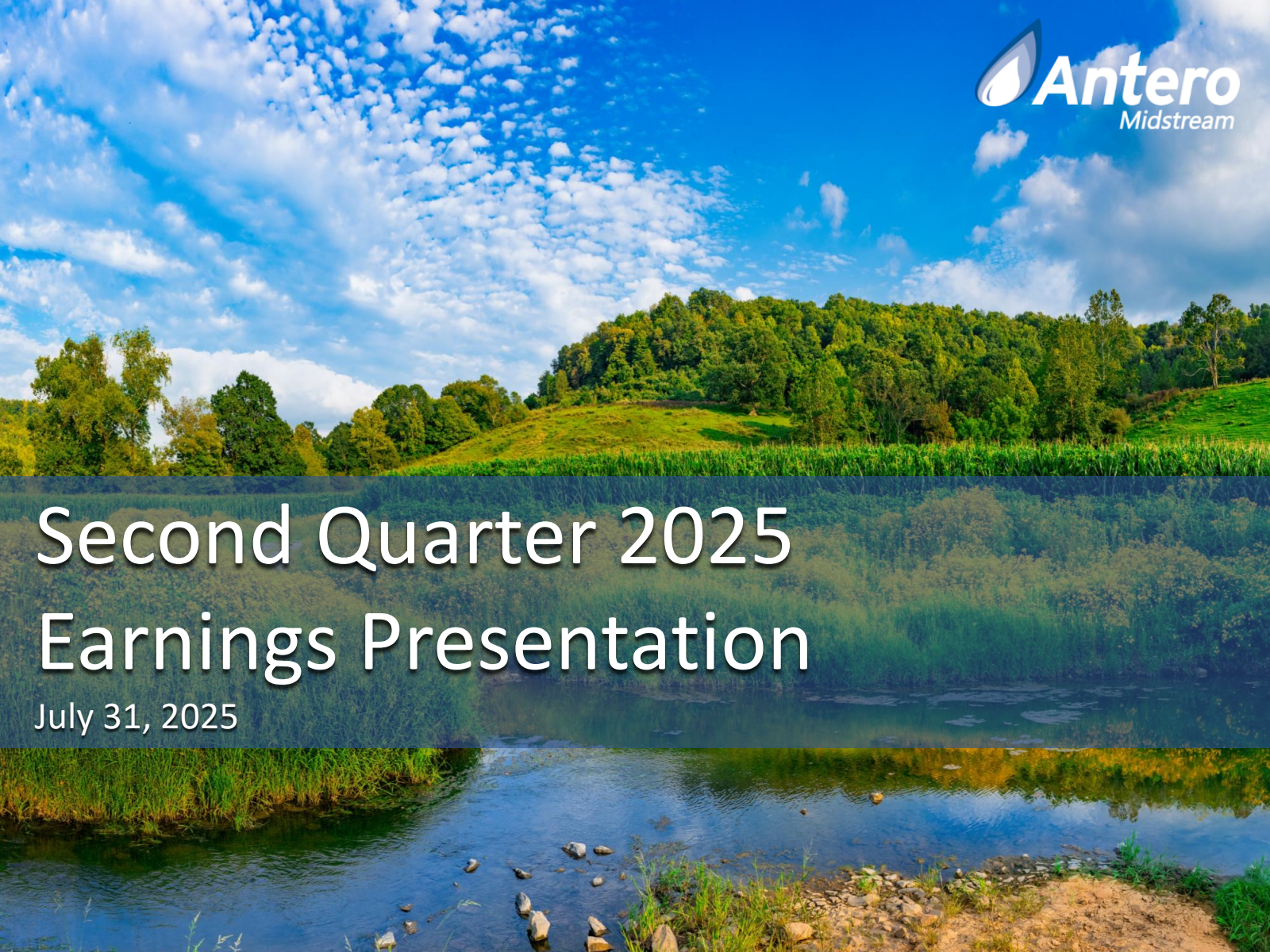 Antero Midstream's Q2 2025 Slide Deck