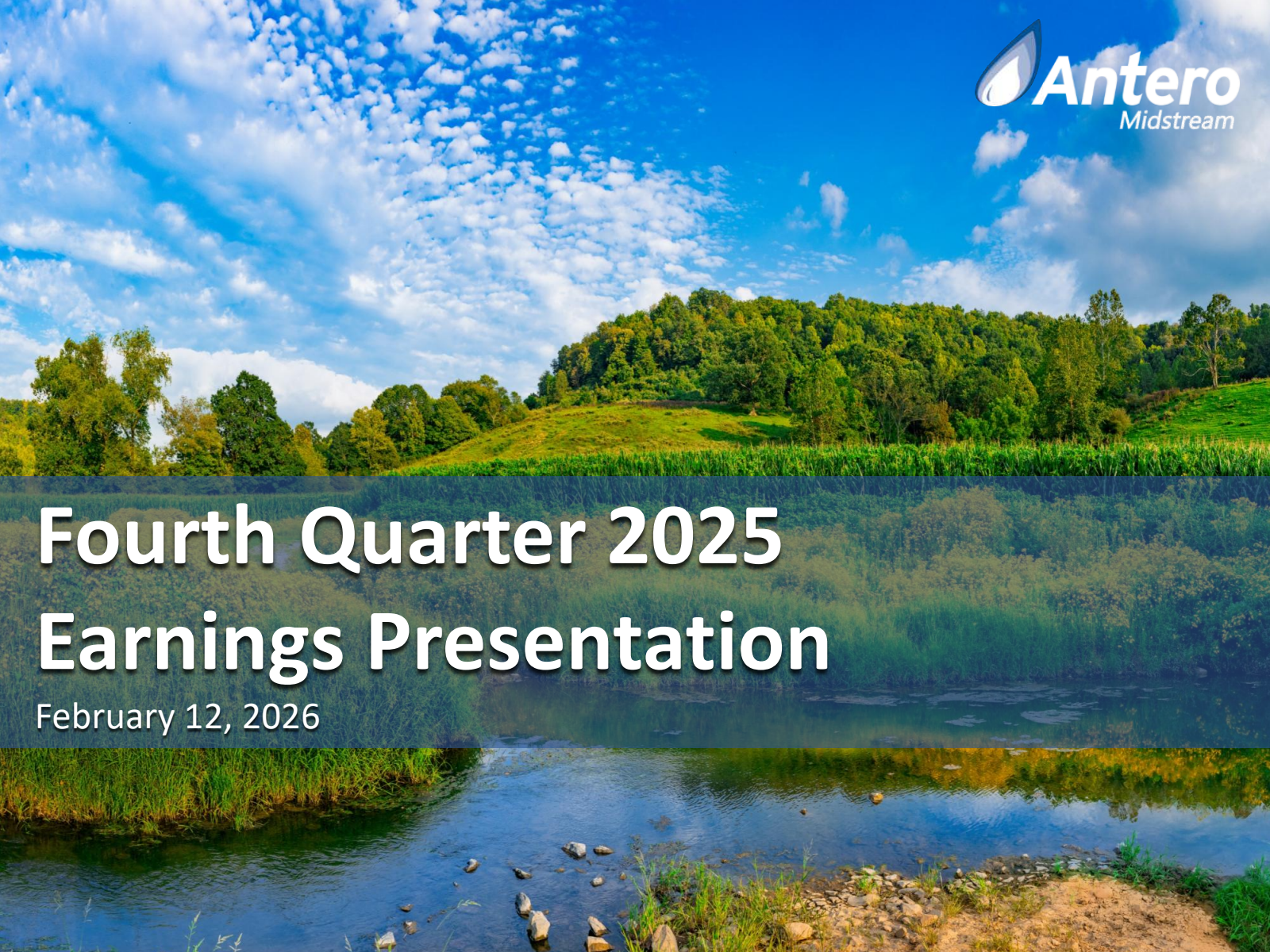 Antero Midstream's Q4 2025 Slide Deck