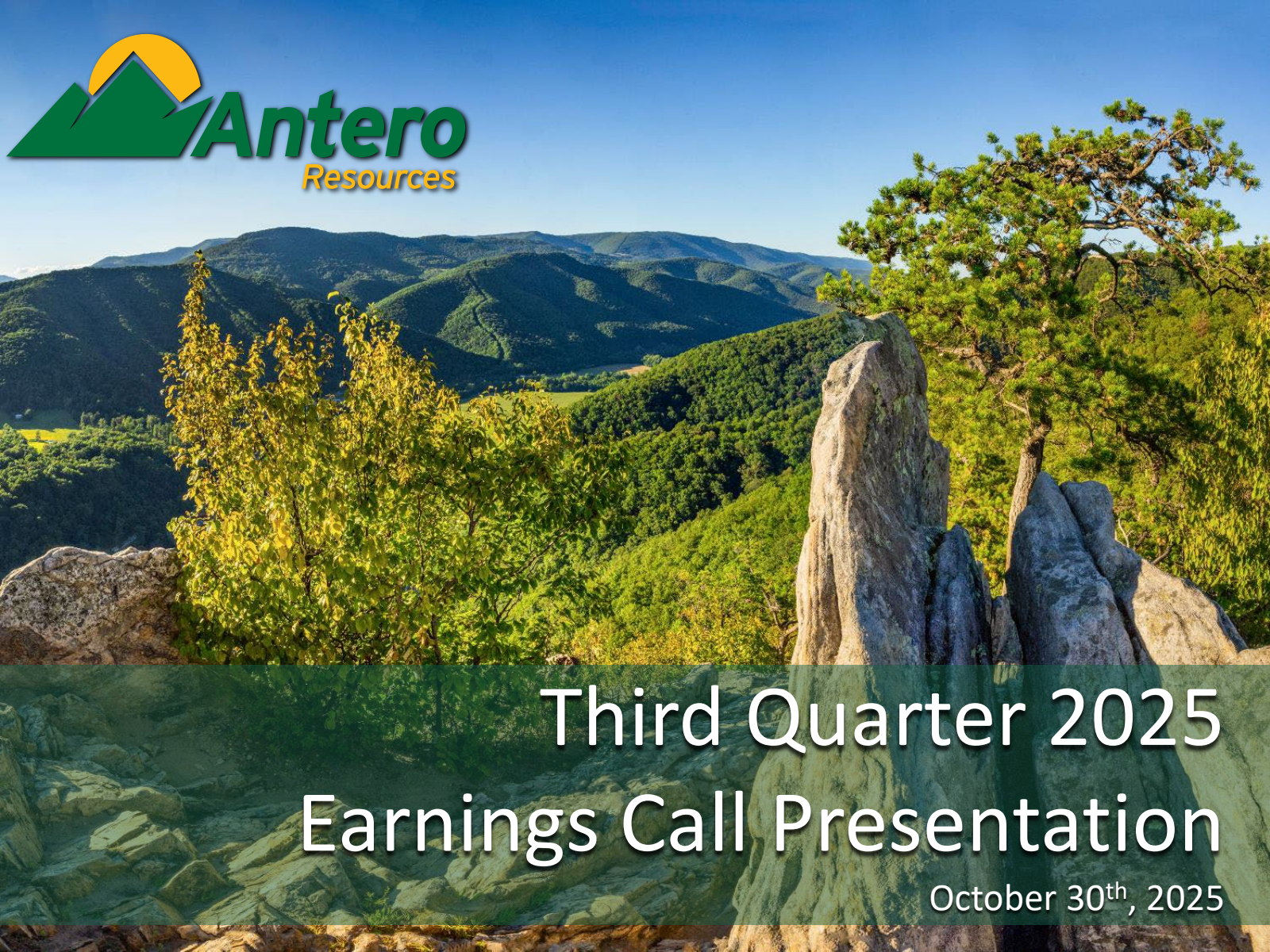 Antero Resources' Q3 2025 Slide Deck