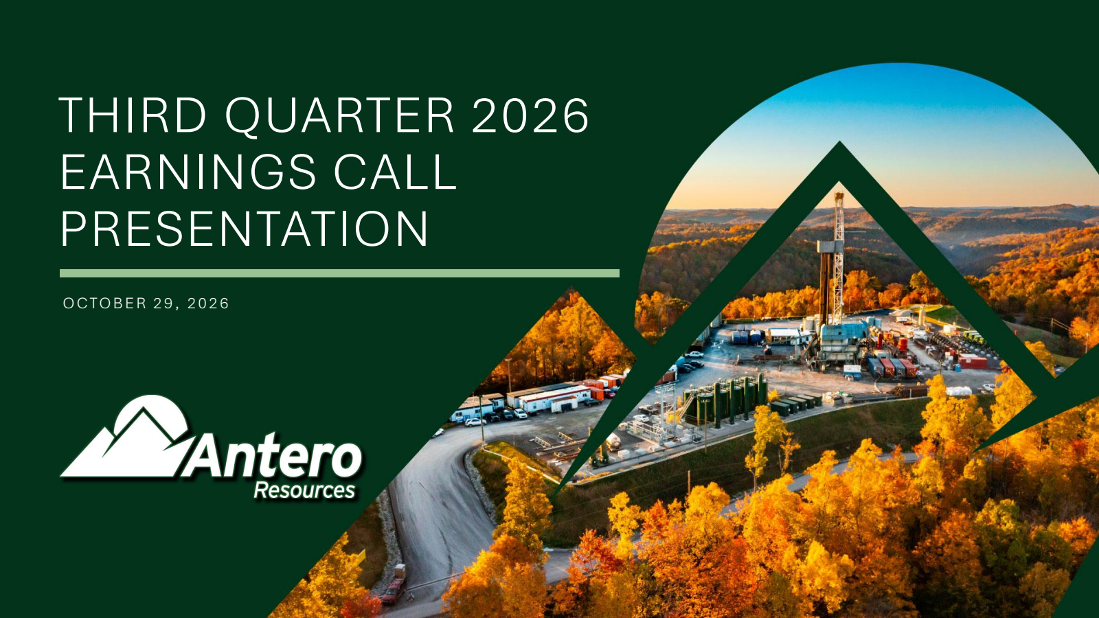 Antero Resources' Q3 2026 Slide Deck