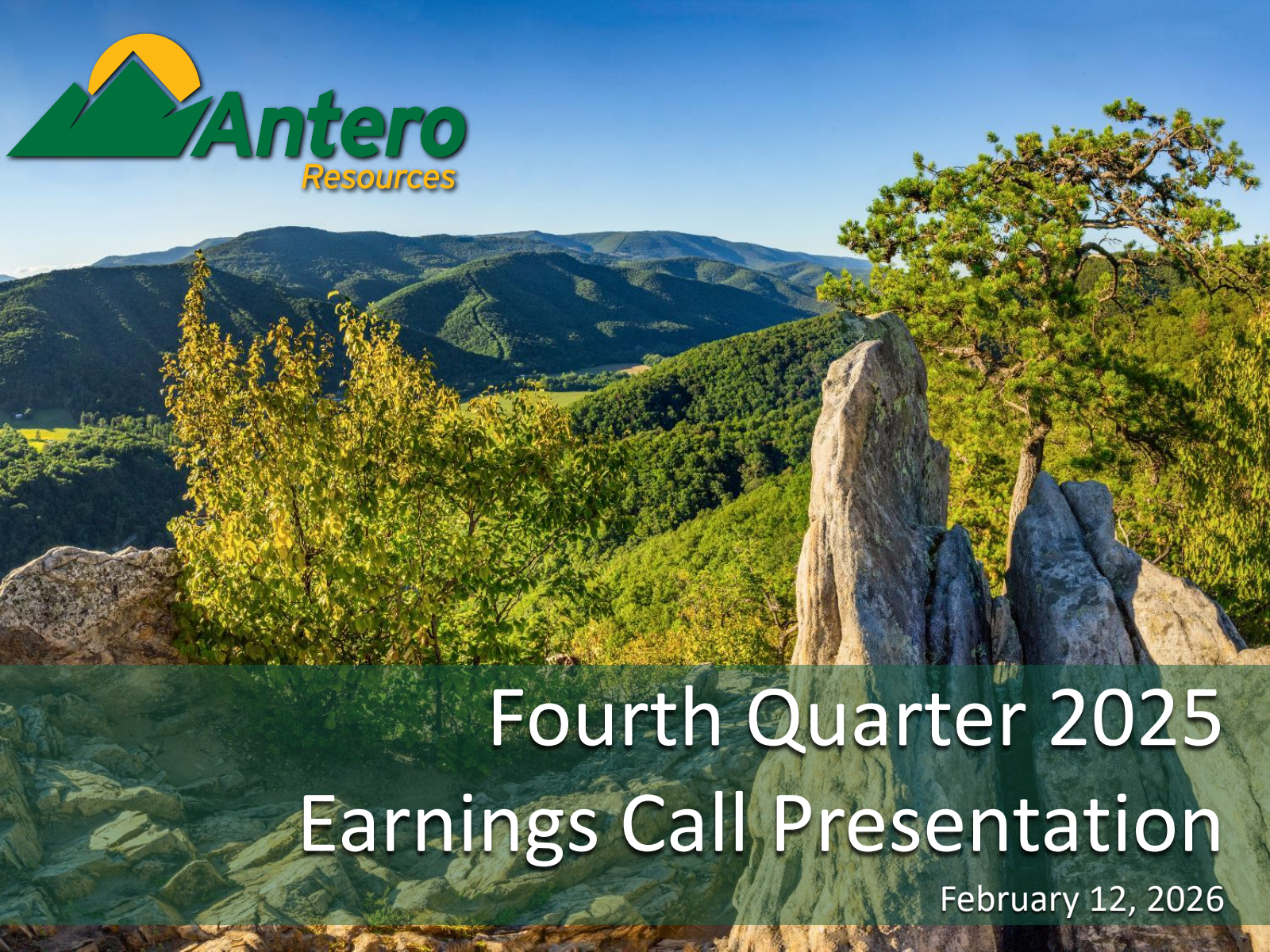 Antero Resources' Q4 2025 Slide Deck