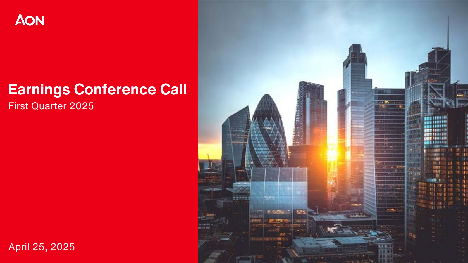AON's Q1 2025 Slide Deck