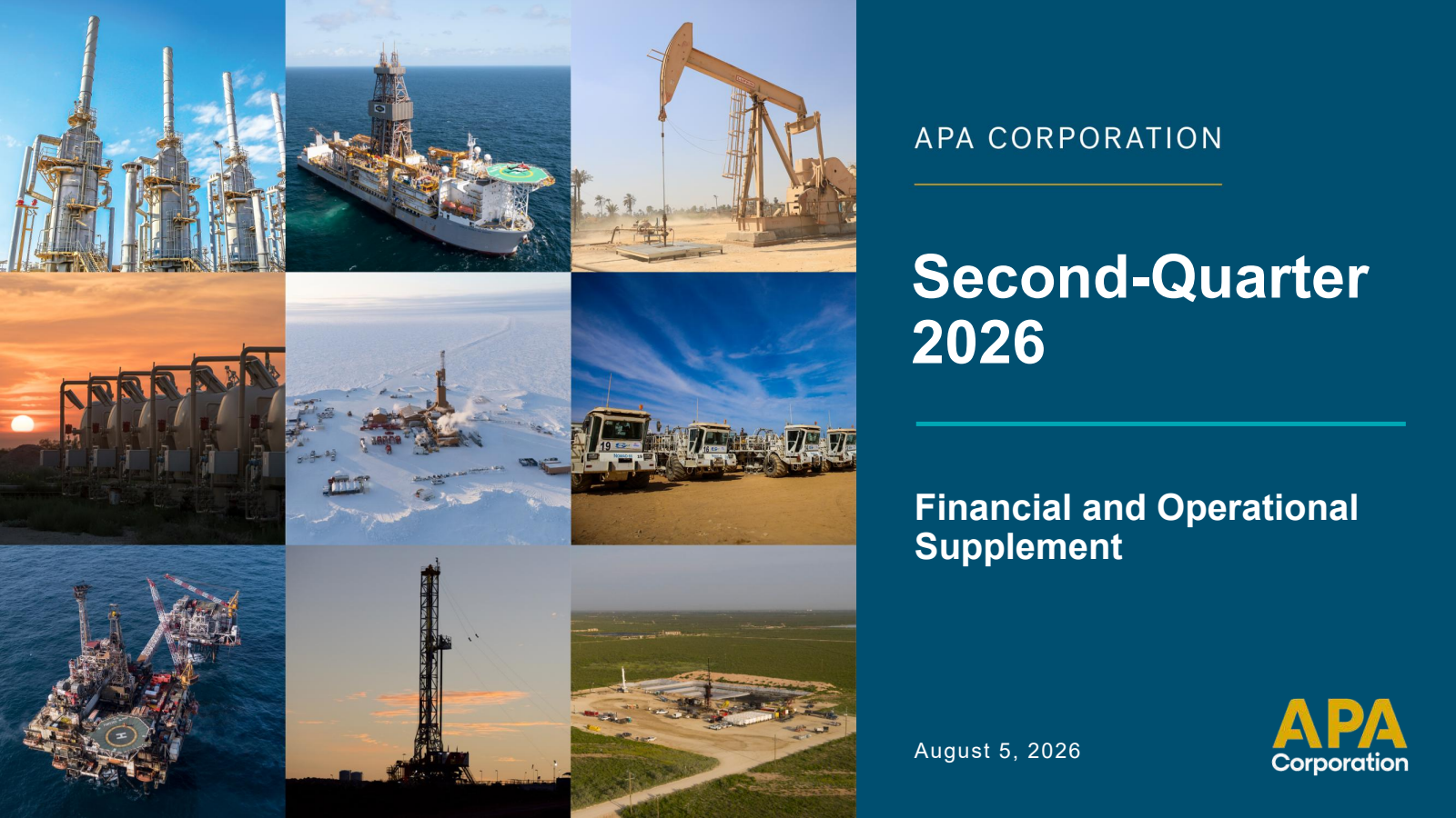 APA's Q2 2026 Slide Deck