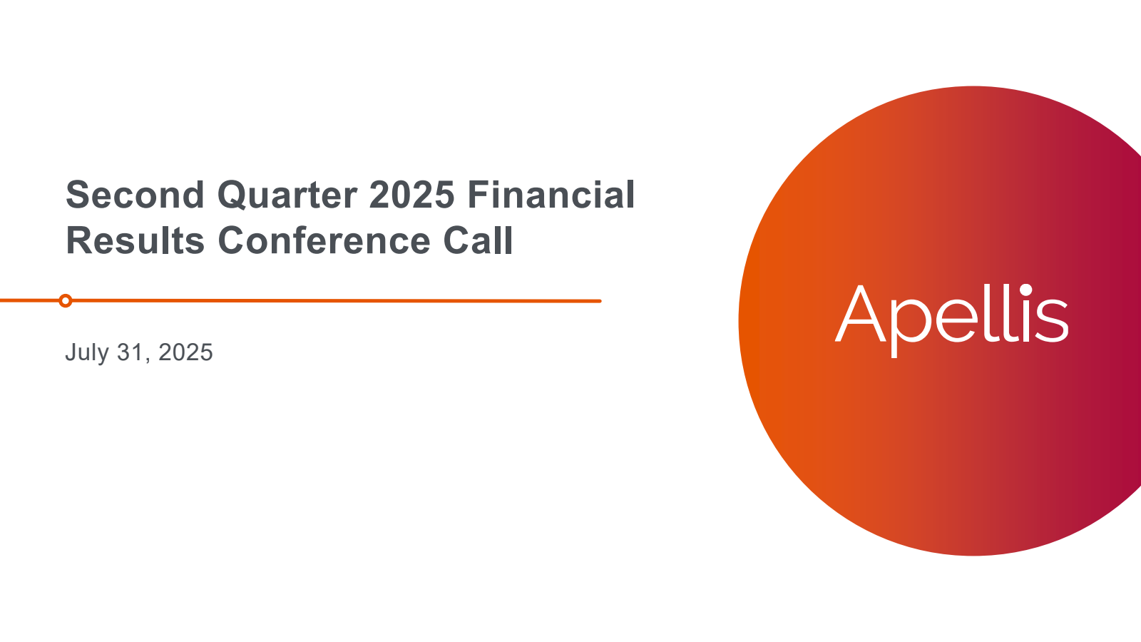 Apellis Pharmaceuticals' Q2 2025 Slide Deck