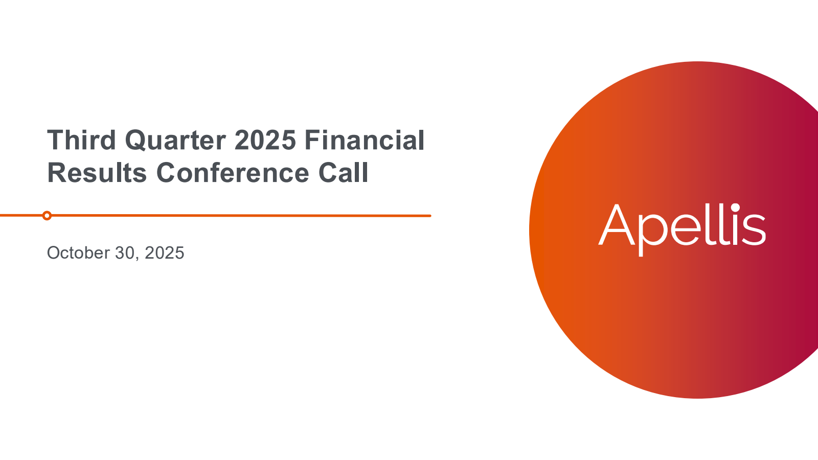 Apellis Pharmaceuticals' Q3 2025 Slide Deck
