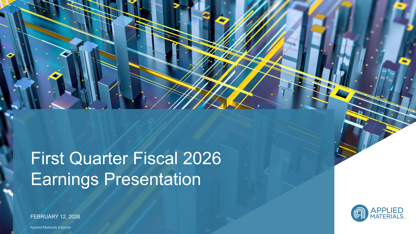 Applied Materials' Q1 2026 Slide Deck