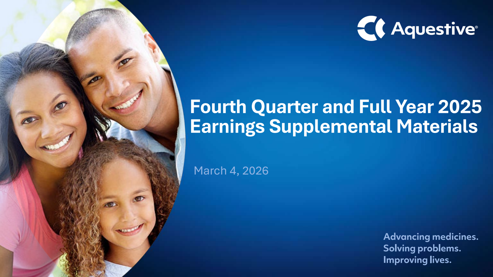 Aquestive Therapeutics' Q4 2025 Slide Deck