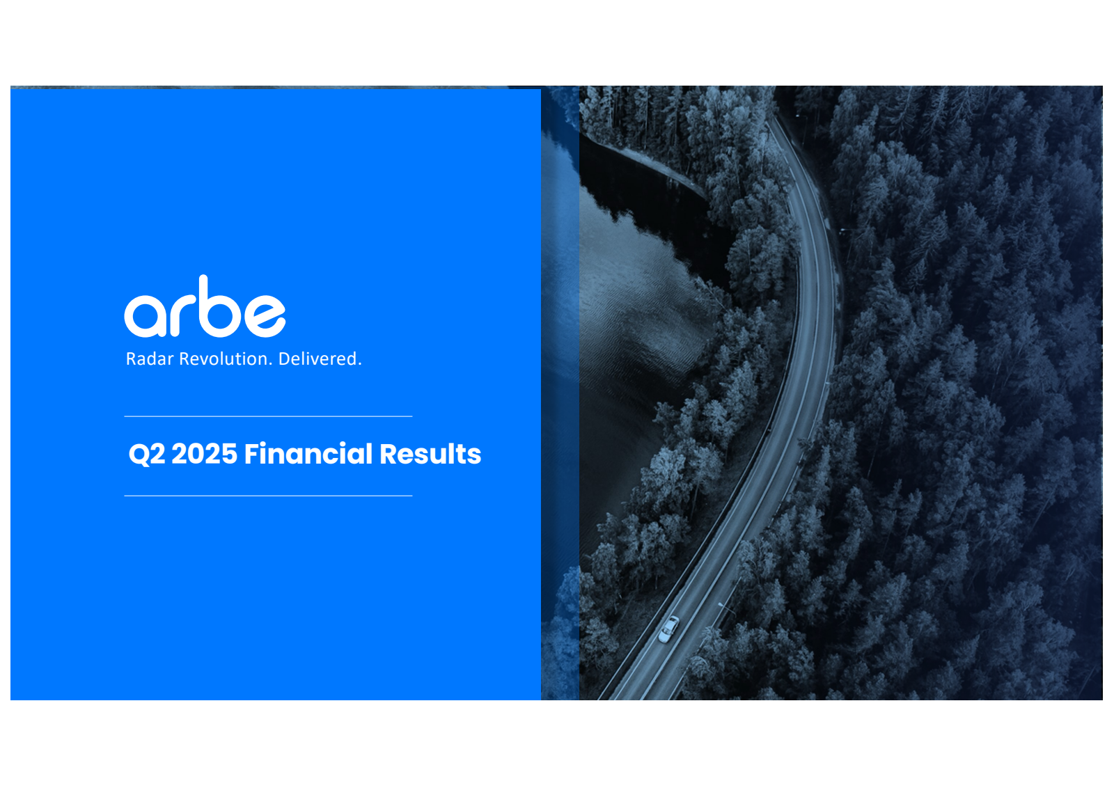 Arbe Robotics' Q2 2025 Slide Deck