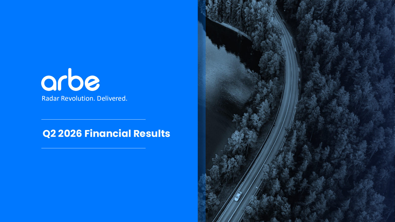 Arbe Robotics' Q2 2026 Slide Deck