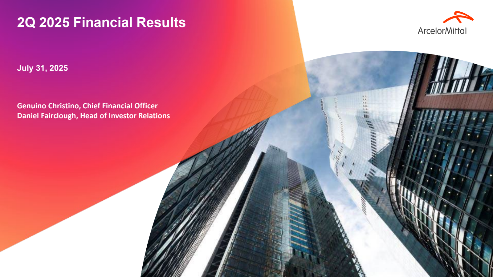 ArcelorMittal's Q2 2025 Slide Deck