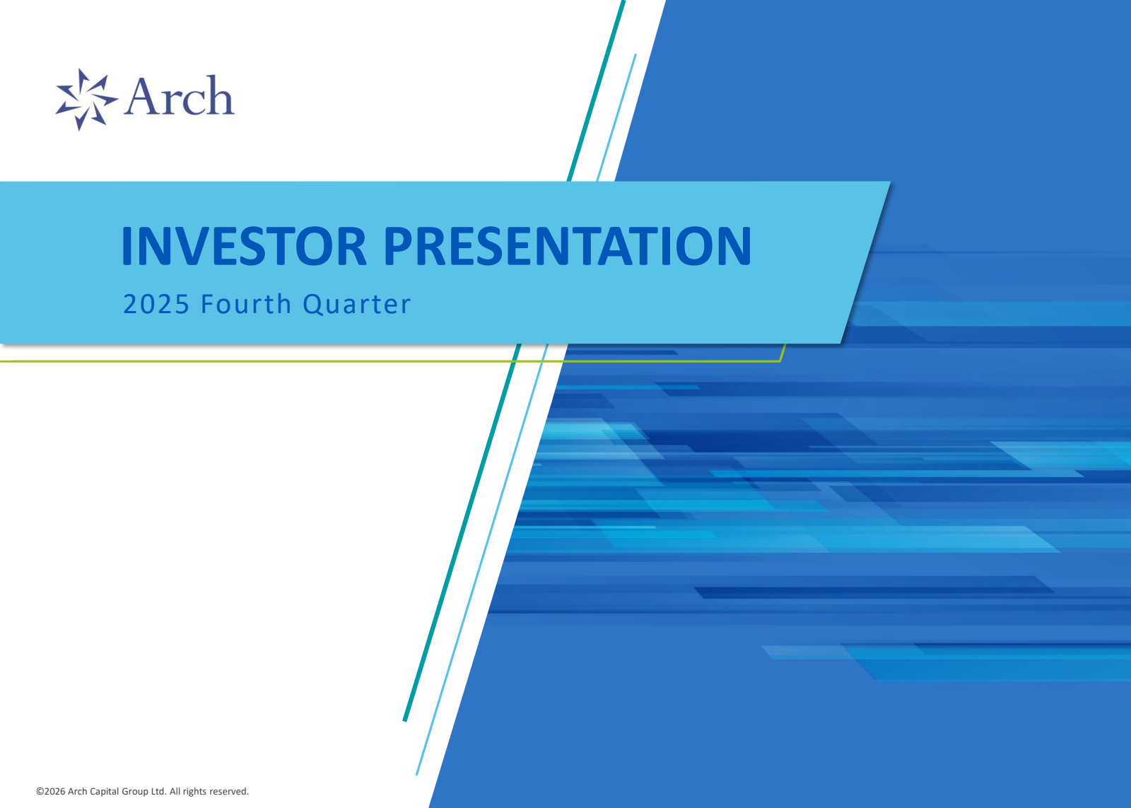 Arch Capital Group's Q4 2025 Slide Deck
