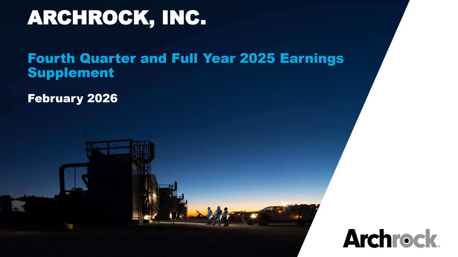 Archrock's Q4 2025 Slide Deck