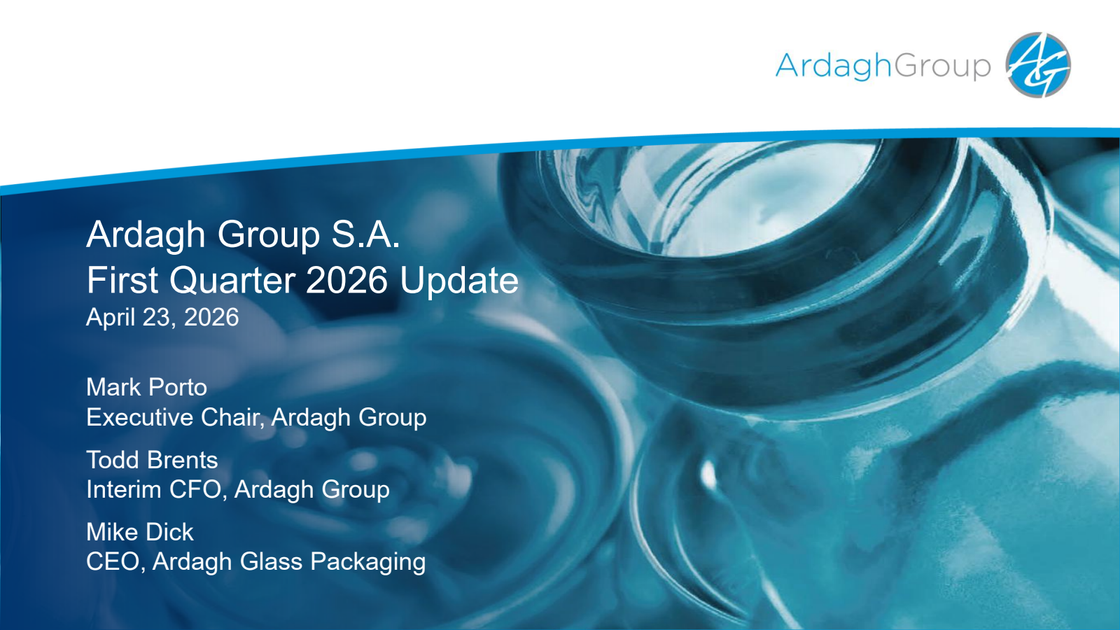 Ardagh Metal Packaging's Q1 2026 Slide Deck