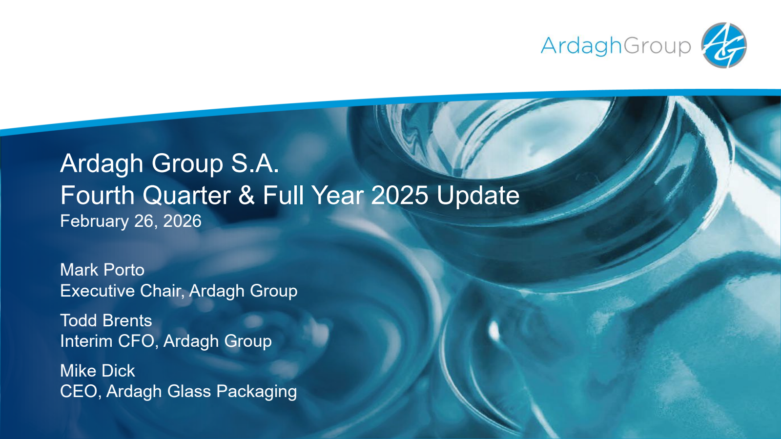 Ardagh Metal Packaging's Q4 2025 Slide Deck